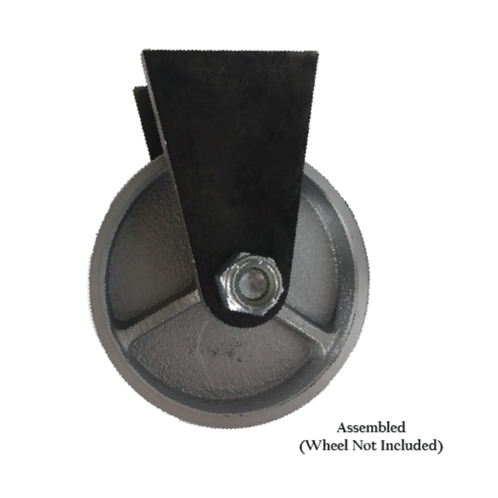 Cast Iron BBQ & Smoker Wheel Mount Kit Incl 2 Mounting Bracket & Hardware