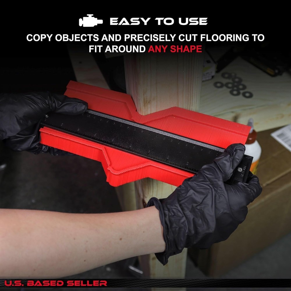 10-Inch Magnetic Contour Gauge Duplicator for Effortless Shape Replication