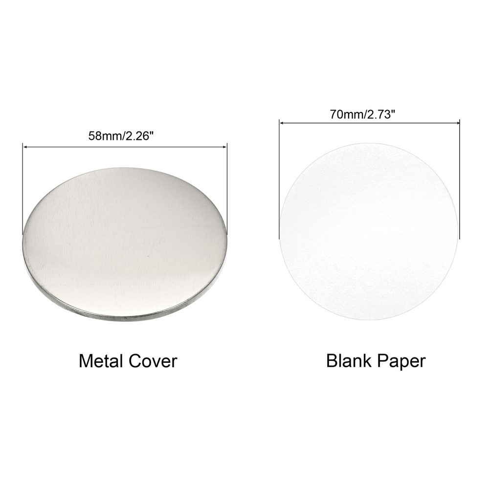 2.26" Blank Button Making Supplies,10Pcs Badge Part for Button Maker Machine