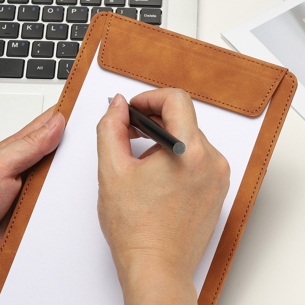 A5 PU Leather Notepad, 4"x6" With Magnetic Closure, Blue