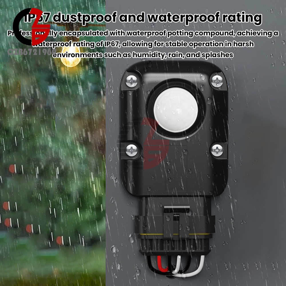 Motion Sensor Infrared PIR Movement Detector Waterproof Outdoor LED Light Switch