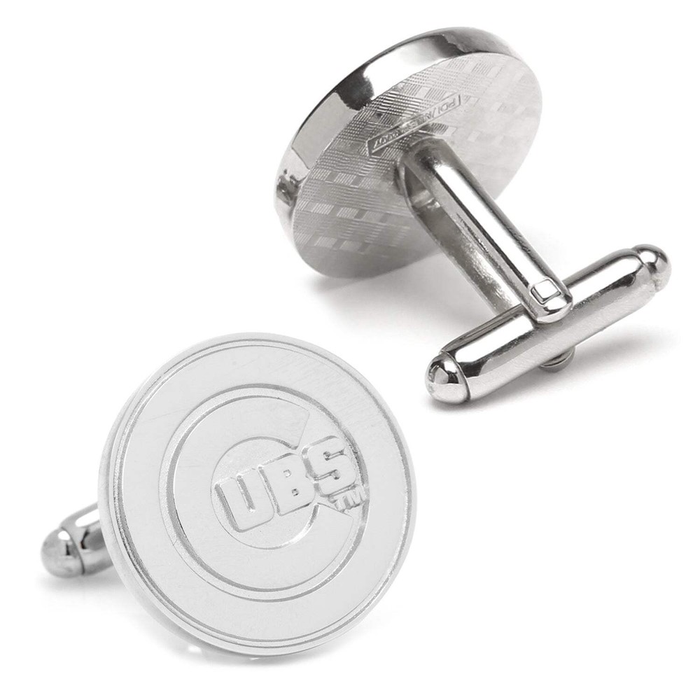 MLB Chicago Cubs Silver Edition Cufflinks