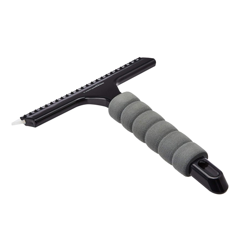 Amazon Basics All-Purpose Window Squeegee with Handle for Car Black