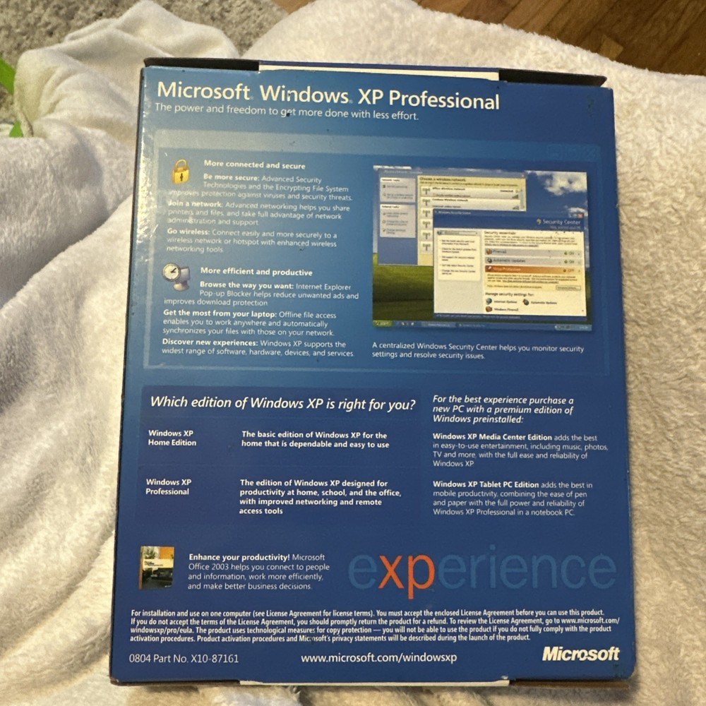 Microsoft Windows XP Professional Version 2002
