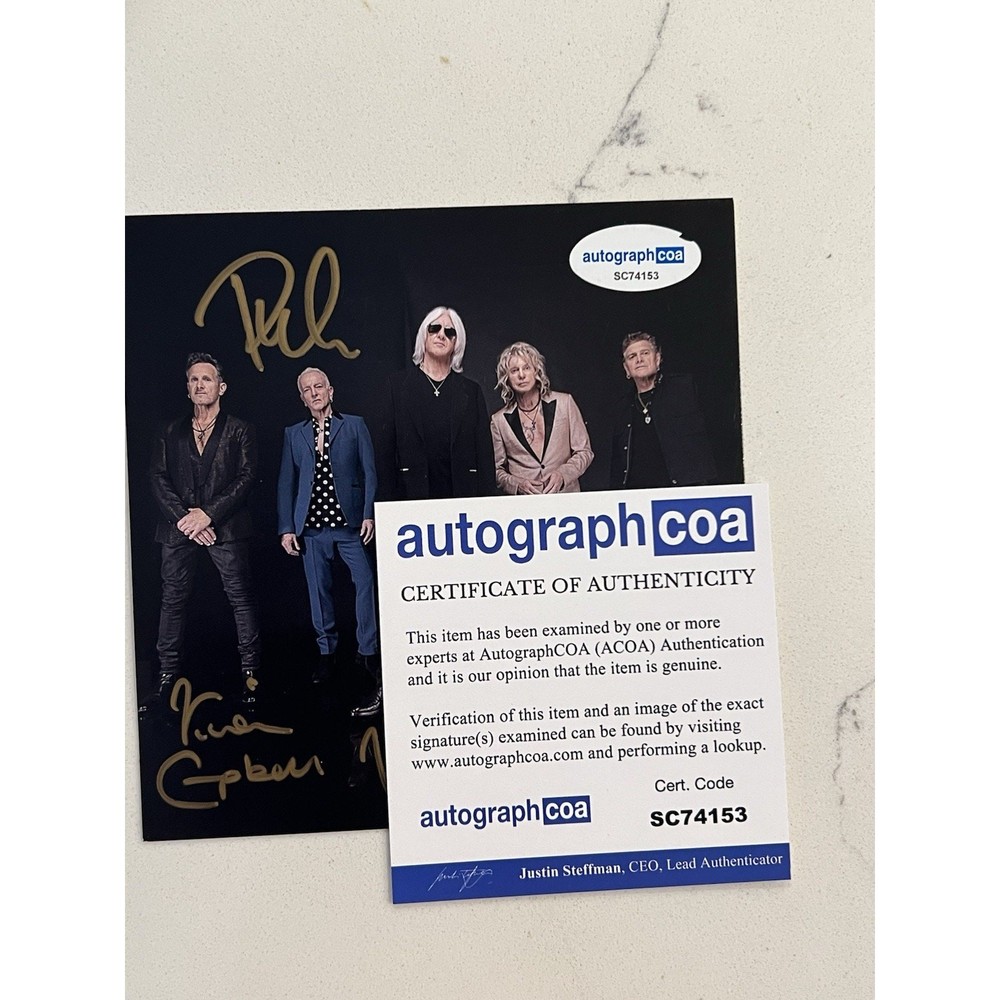 Def Leppard SIGNED Drastic Symphonies CD Autographed ACOA Authenticated #19