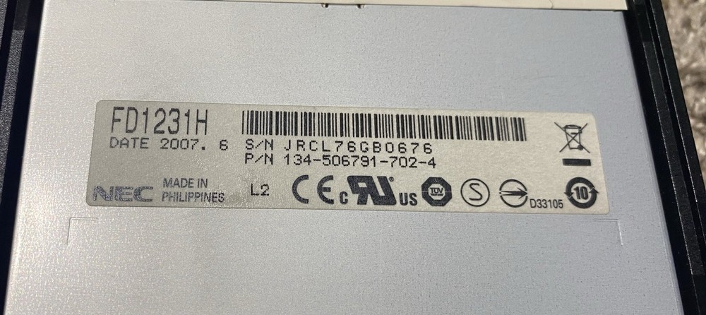 Arburg NEC FD1231H Disc Drive