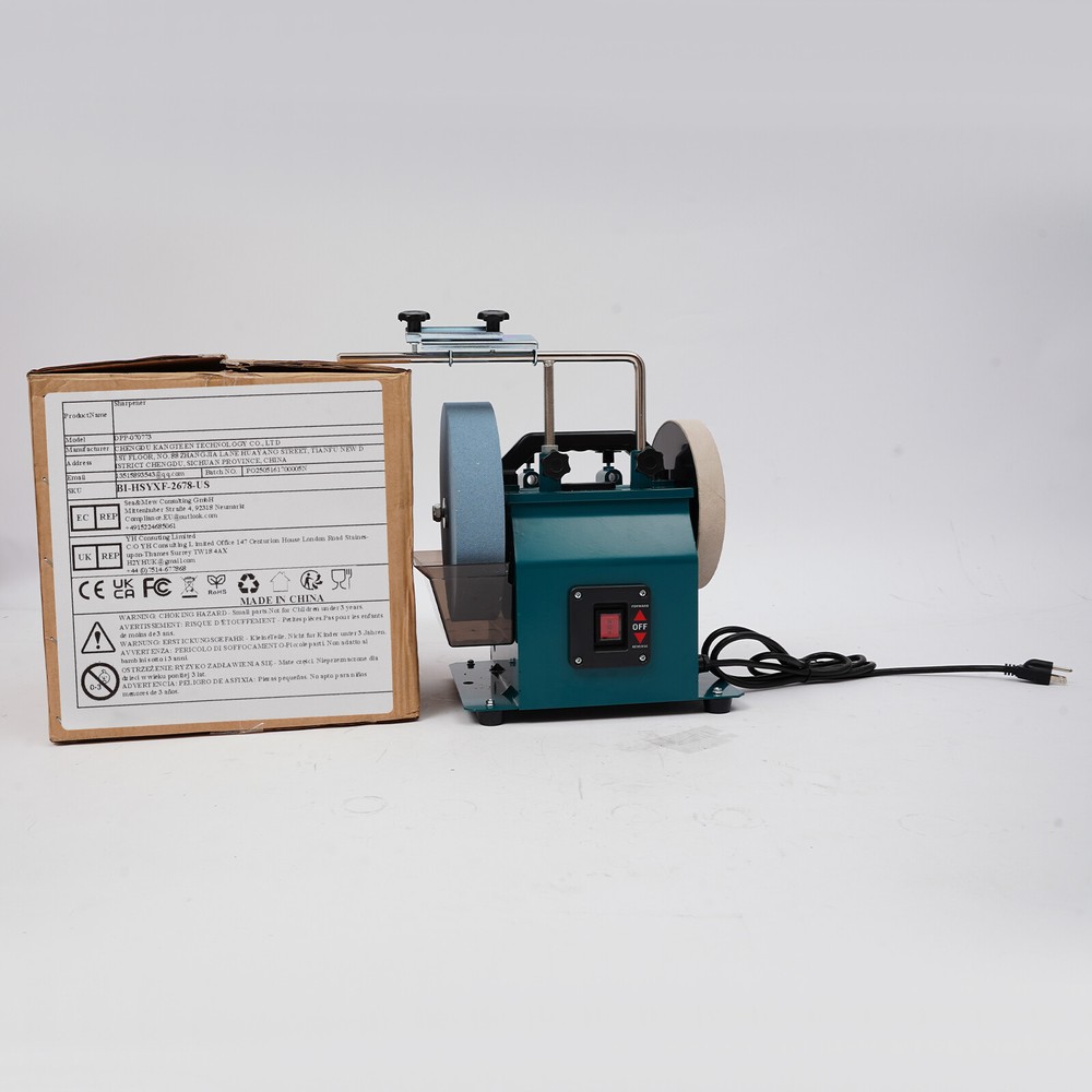 Electric Knife Sharpener Water-cooled Grinding Device &10" Sharpening Stone