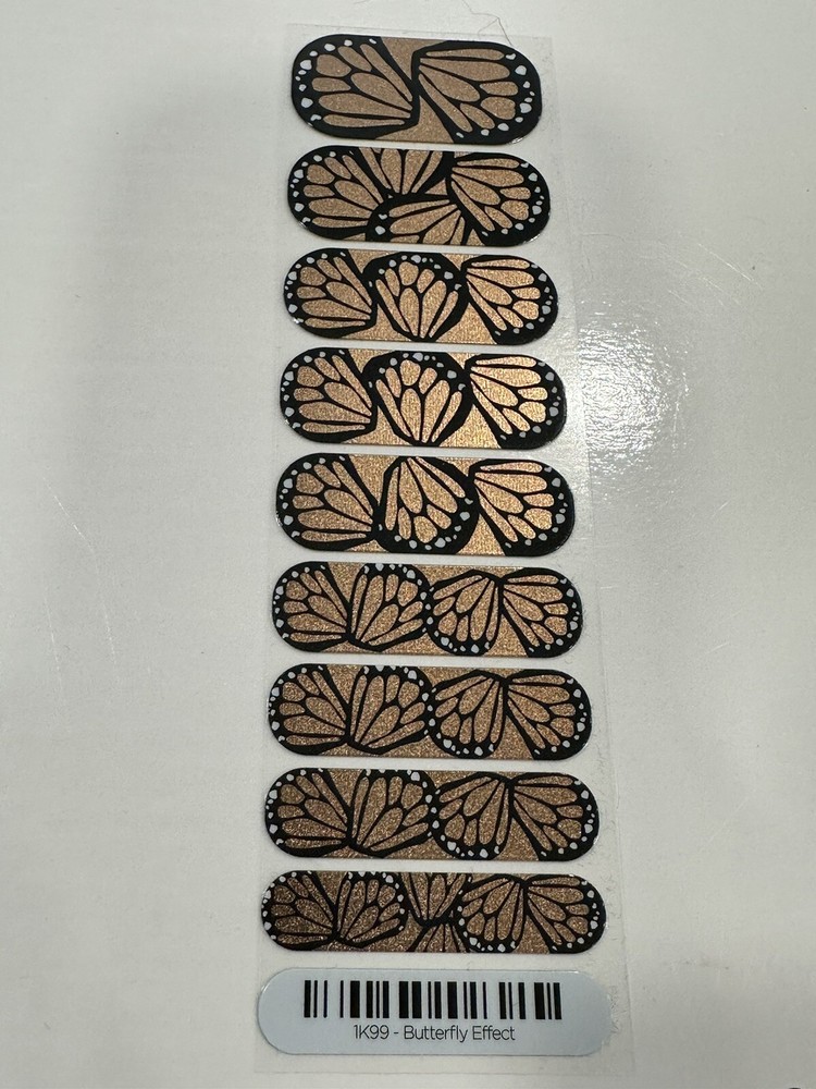 Jamberry BUTTERFLY EFFECT, 1/2 Sheet, Great Spring / Summer Wrap