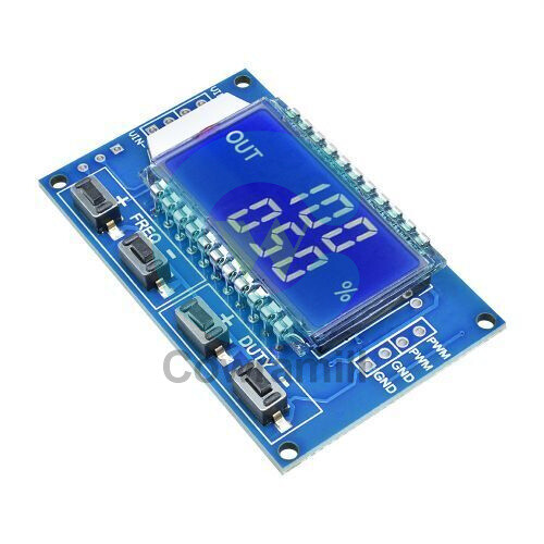 Signal Generator PWM Pulse Frequency Duty Cycle Adjustable Module LCD Display