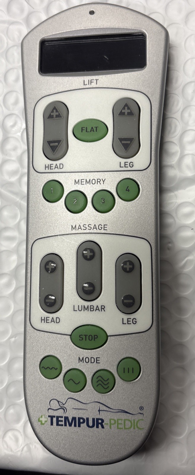 Tempur-Pedic Tempur-Ergo Premier 10003-RFREMS-L008 Wireless Remote Control