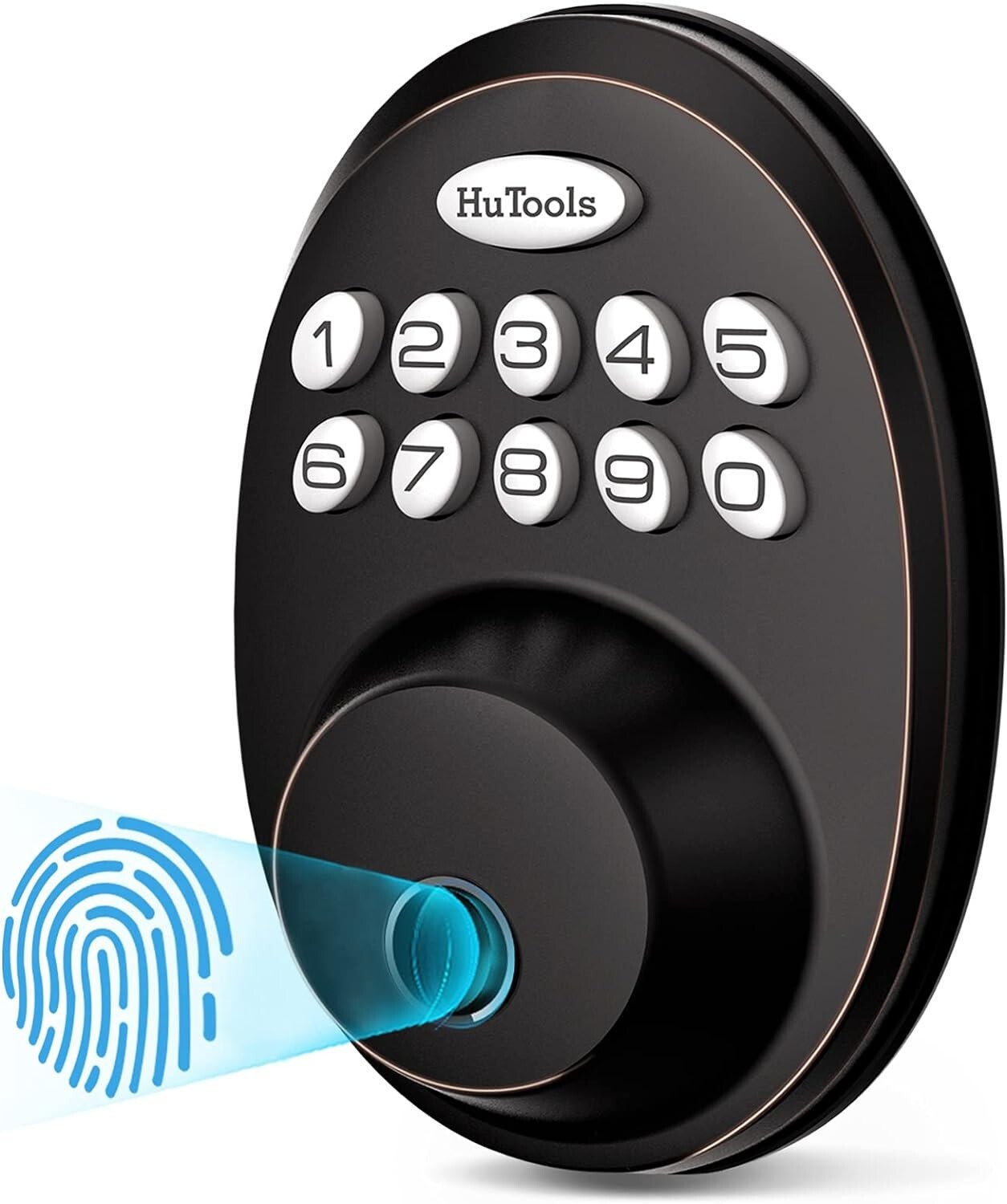 Biometric Electronic Keyless Entry Door Deadbolt Lock Fingerprint with Keypads
