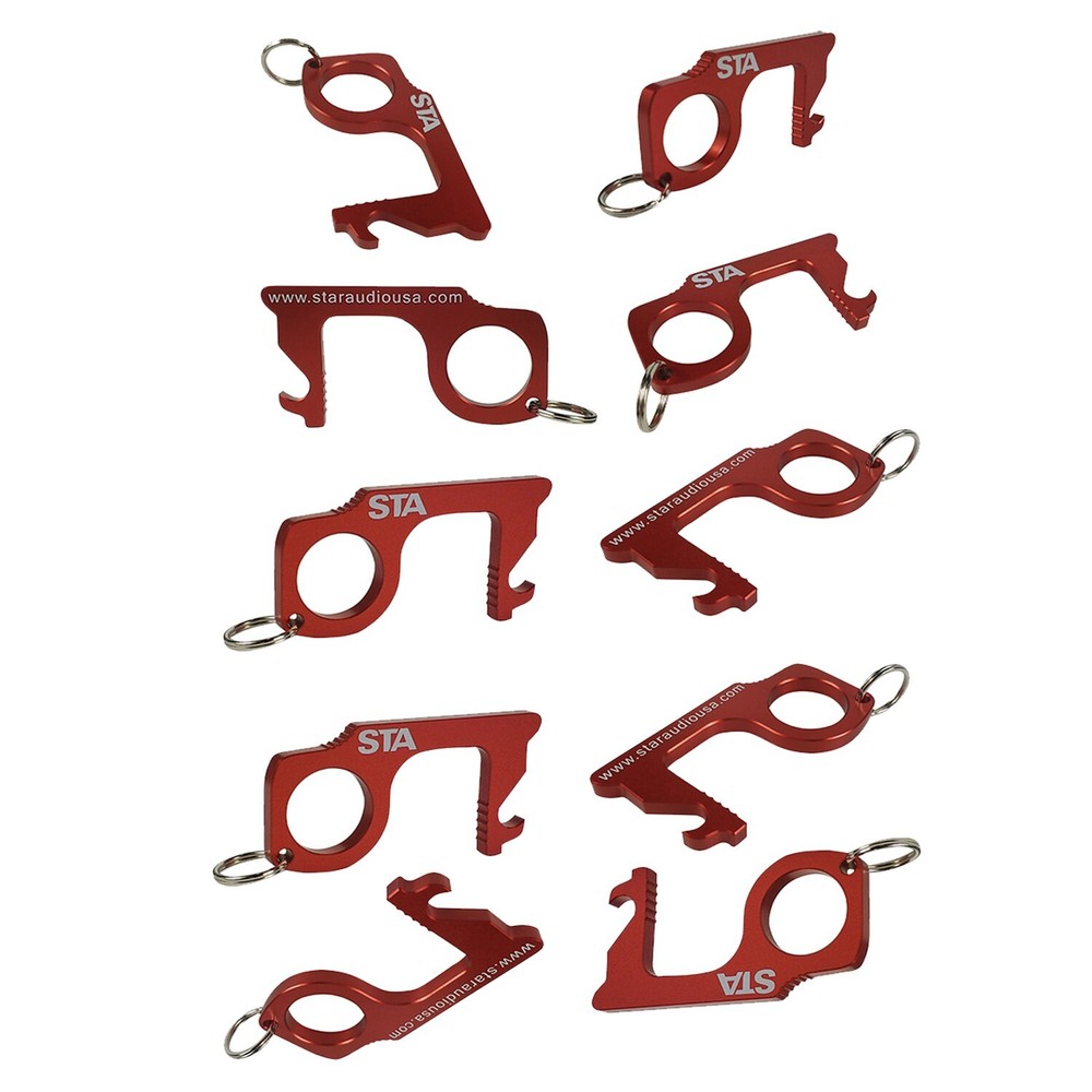 10PCS Contactless Keychain No Touch Hand Tool Anti-Microbial Keychain