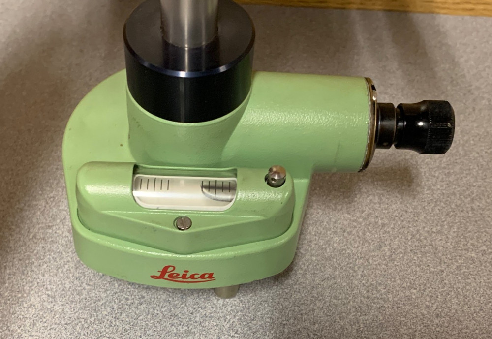 Leica Gpr111 Circular Prism with Holders and Case - THE CASE MISSING ONE LOCK