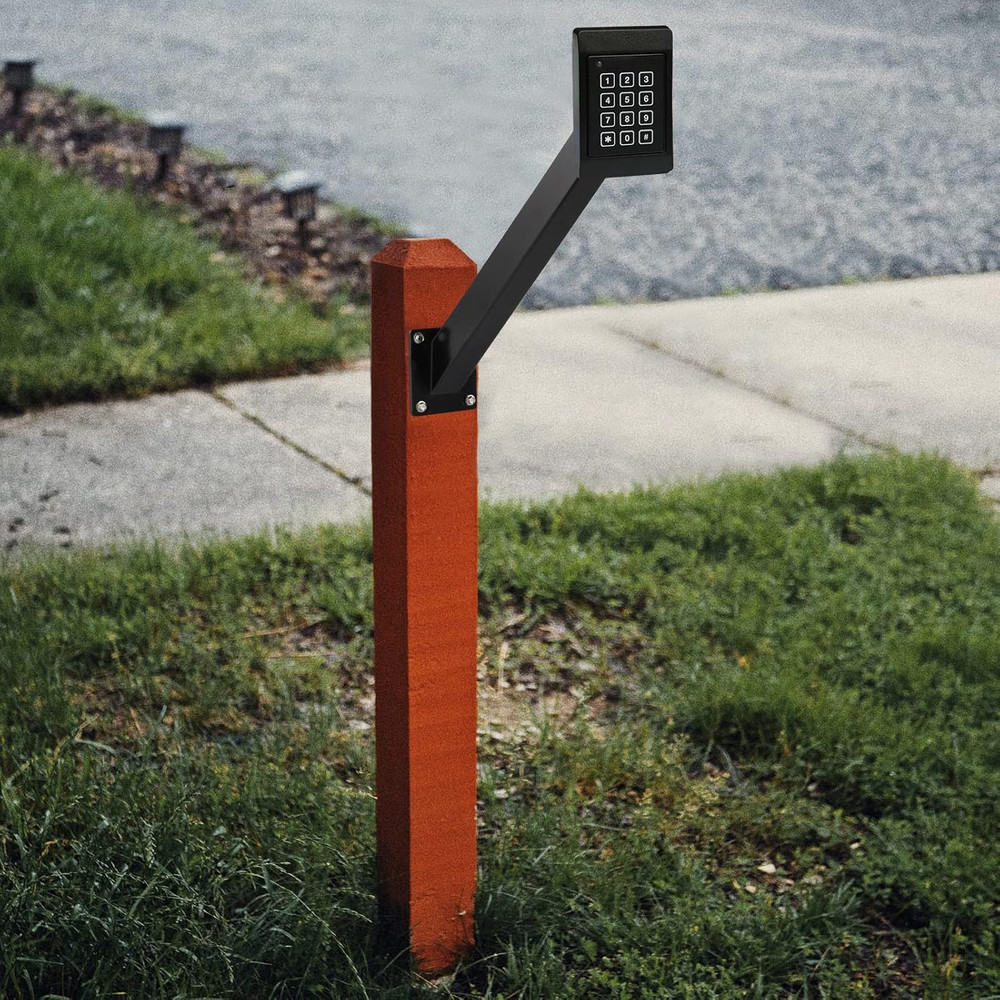 Keypad Mounting Post Bracket, Universal Gooseneck Keypad Pedestal for Automatic