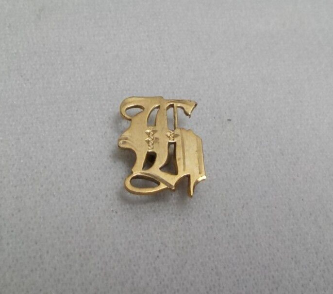 10K SOLID GOLD MONOGRAM INITIAL LETTER EMBLEM JEWELRY FINDINGS RING MONOGRAM #12