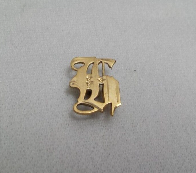 10K SOLID GOLD MONOGRAM INITIAL LETTER EMBLEM JEWELRY FINDINGS RING MONOGRAM #12