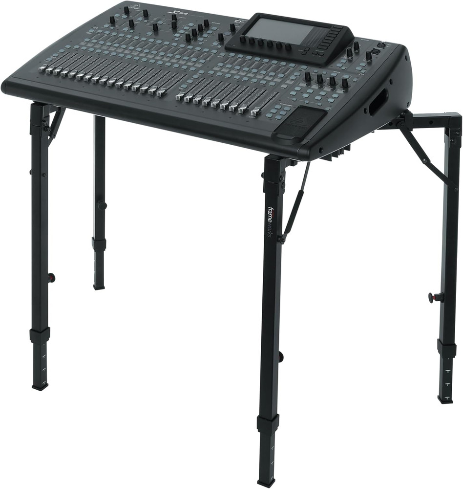 Frameworks Adjustable T-Stand Folding Workstation or Keyboard Stand, Weight Capa