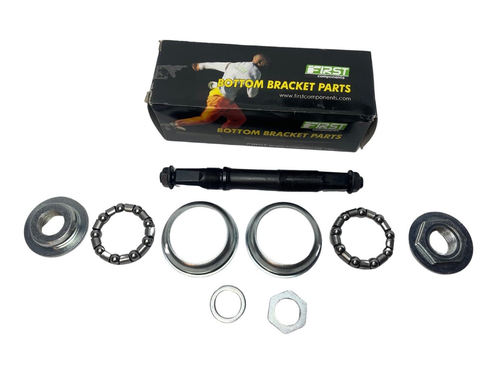 Bicycle Conversion Kit Crank Set Chrome Bottom Bracket Axel Kit 128mm Bike