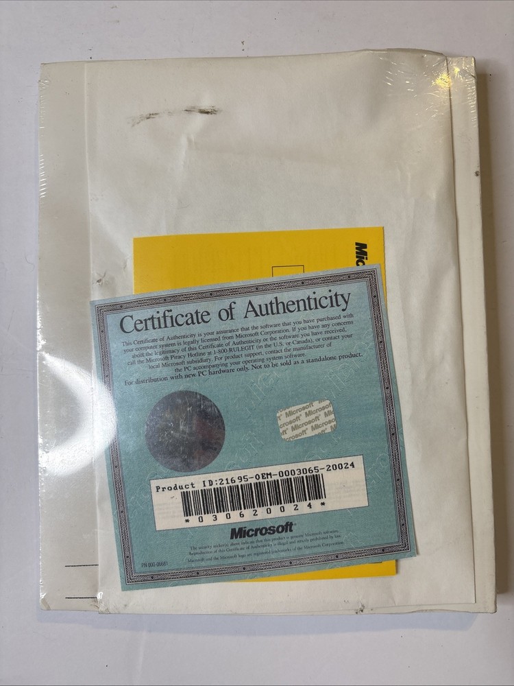 Vintage Microsoft MS-DOS Plus Enhanced Tools 5.25" Disk - New Sealed