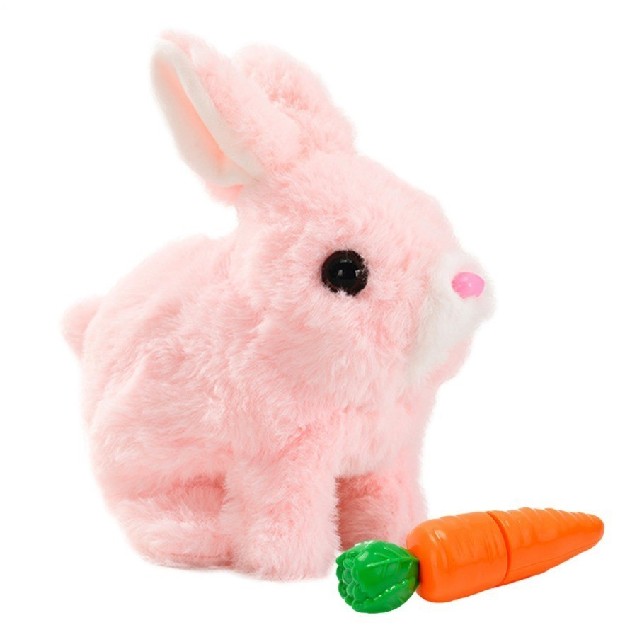 Electric Plush Rabbit Hopping Jumping Interactive Bunny Robot Toy Easter Gift