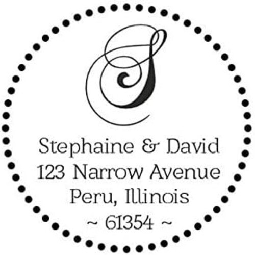 Custom Address Embosser - Personalize with Name - Hand-Held Embossing Stamp