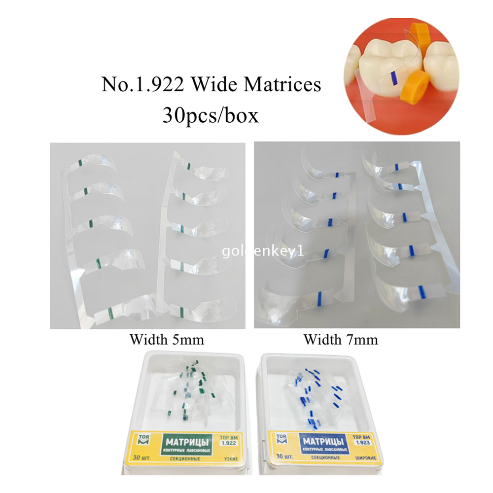 Dental Clear Matrix Transparent TOR VM Matrices Polyester Strip Width 5mm 7mm