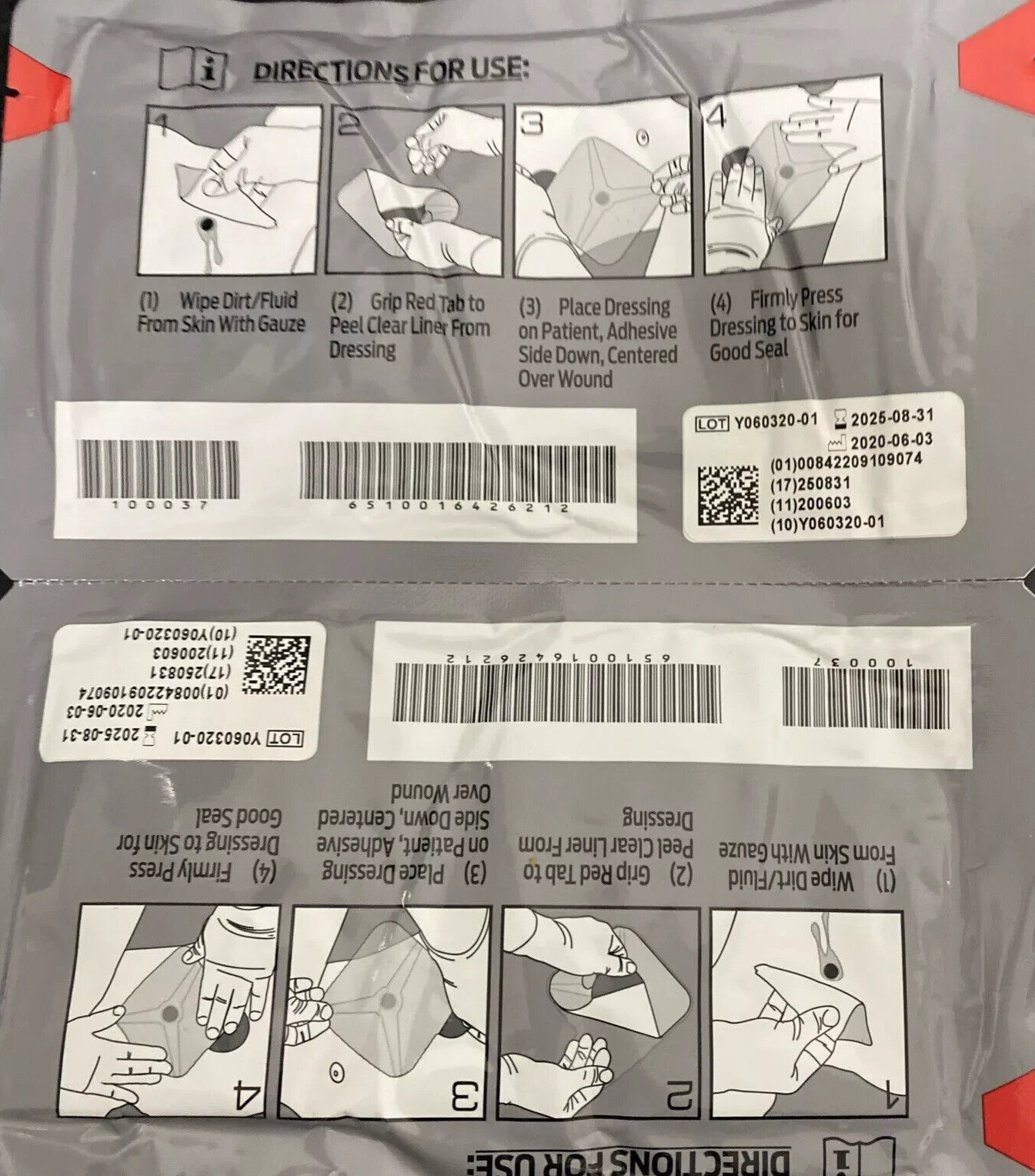 North American Rescue 100037 Hyfin Vent Chest Seal Twin Pack 2028