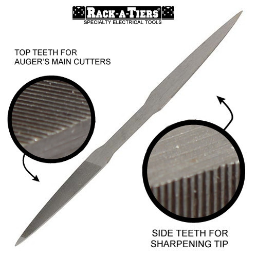 Rack-A-Tiers Auger Bit File Sharpener Tool Drill AUFILE