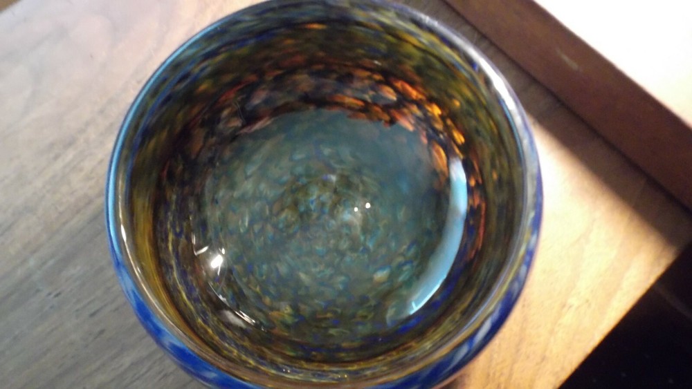 Art Glass Bowl Signed and Dated