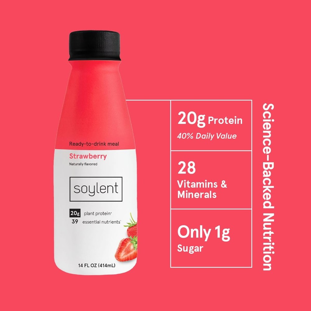 Strawberry meal replacement shake 14 oz 12 pack
