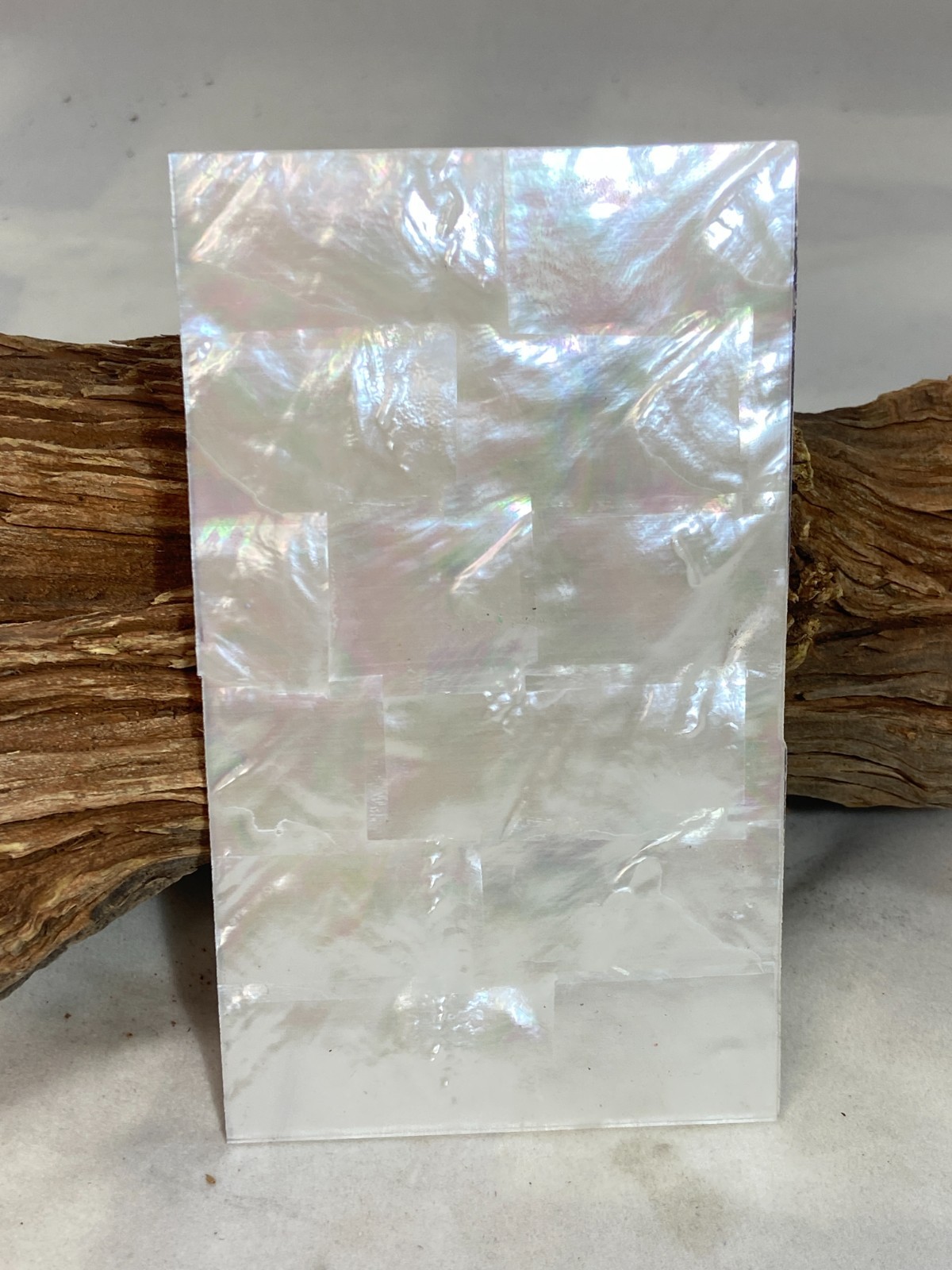 Paua Abalone MOP White Knife Scales 1/8" (Enough for 1/2 knives) (194)