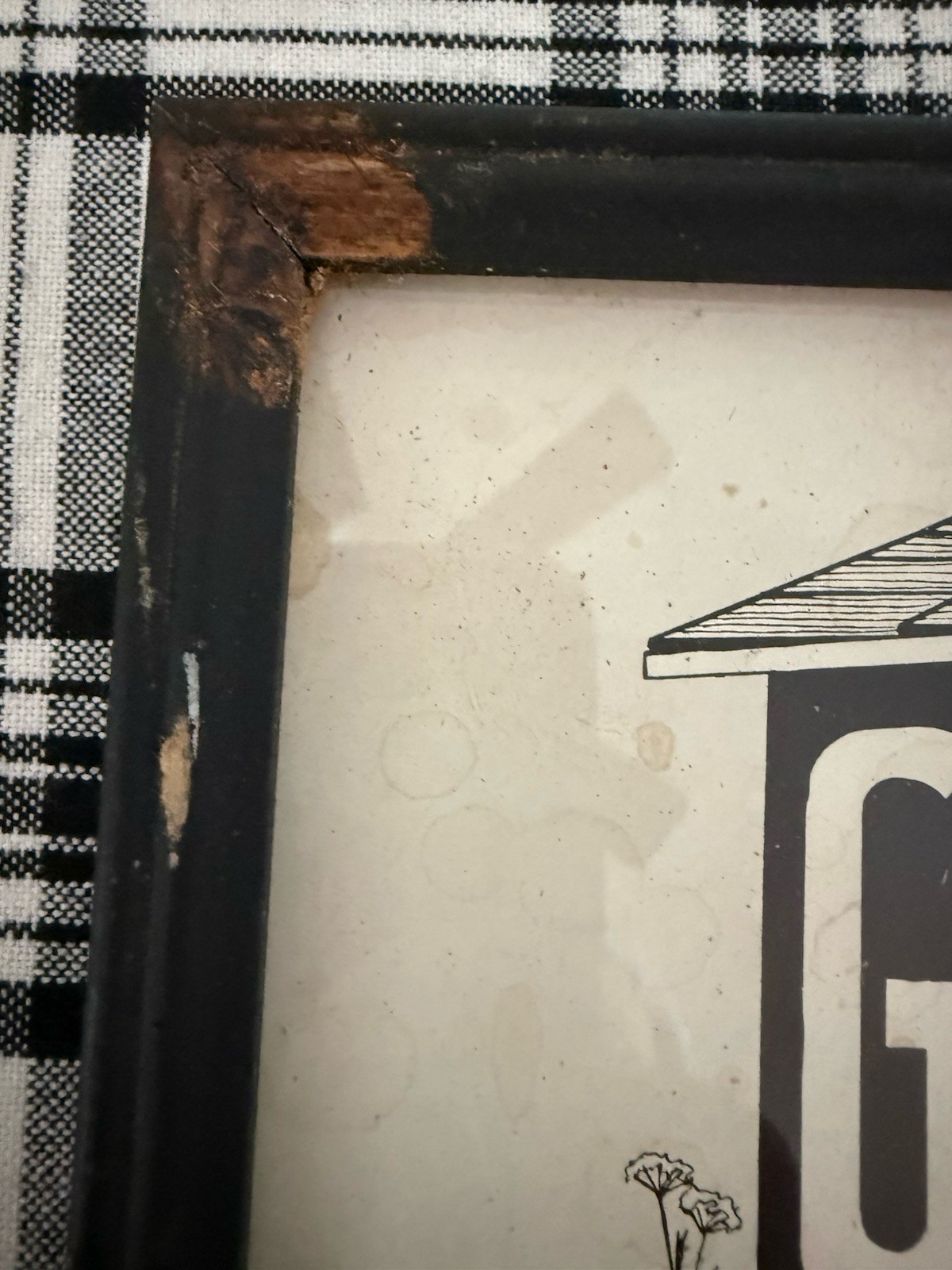 Rare Vtg Howard L. Davis Germ-Asid Graphic Advertising Farm Sign Glenolden PA