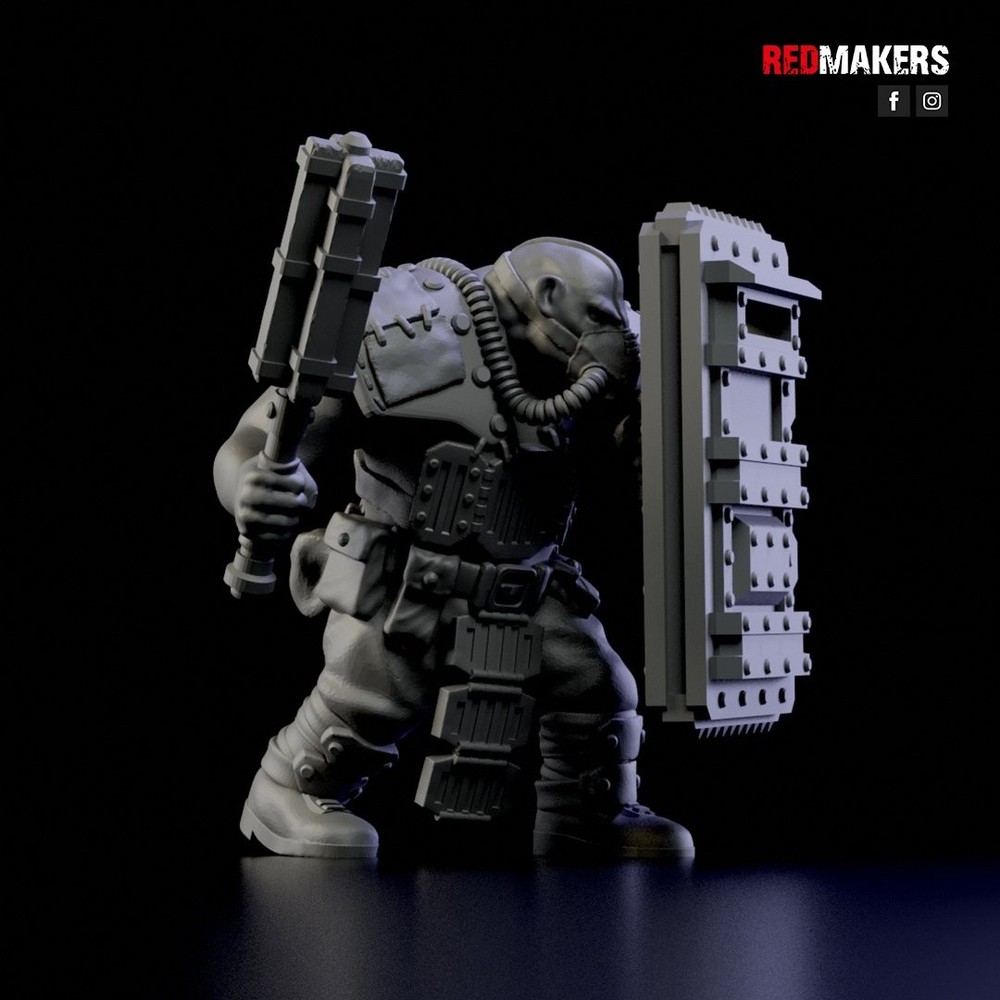 DEATH DIVISION ARMORED ABHUMAN SHIELDS (5U)