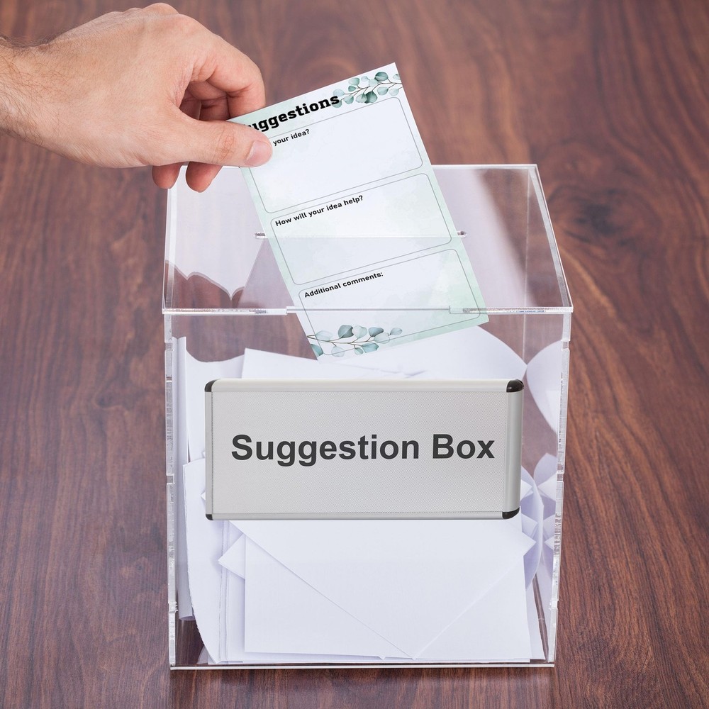 Lesnala 200 Sheets Suggestion Cards Comment Form Continuous Improvement Table...
