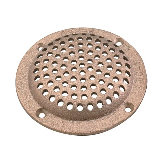 Perko 6 Round Bronze Strainer 0086006PLB
