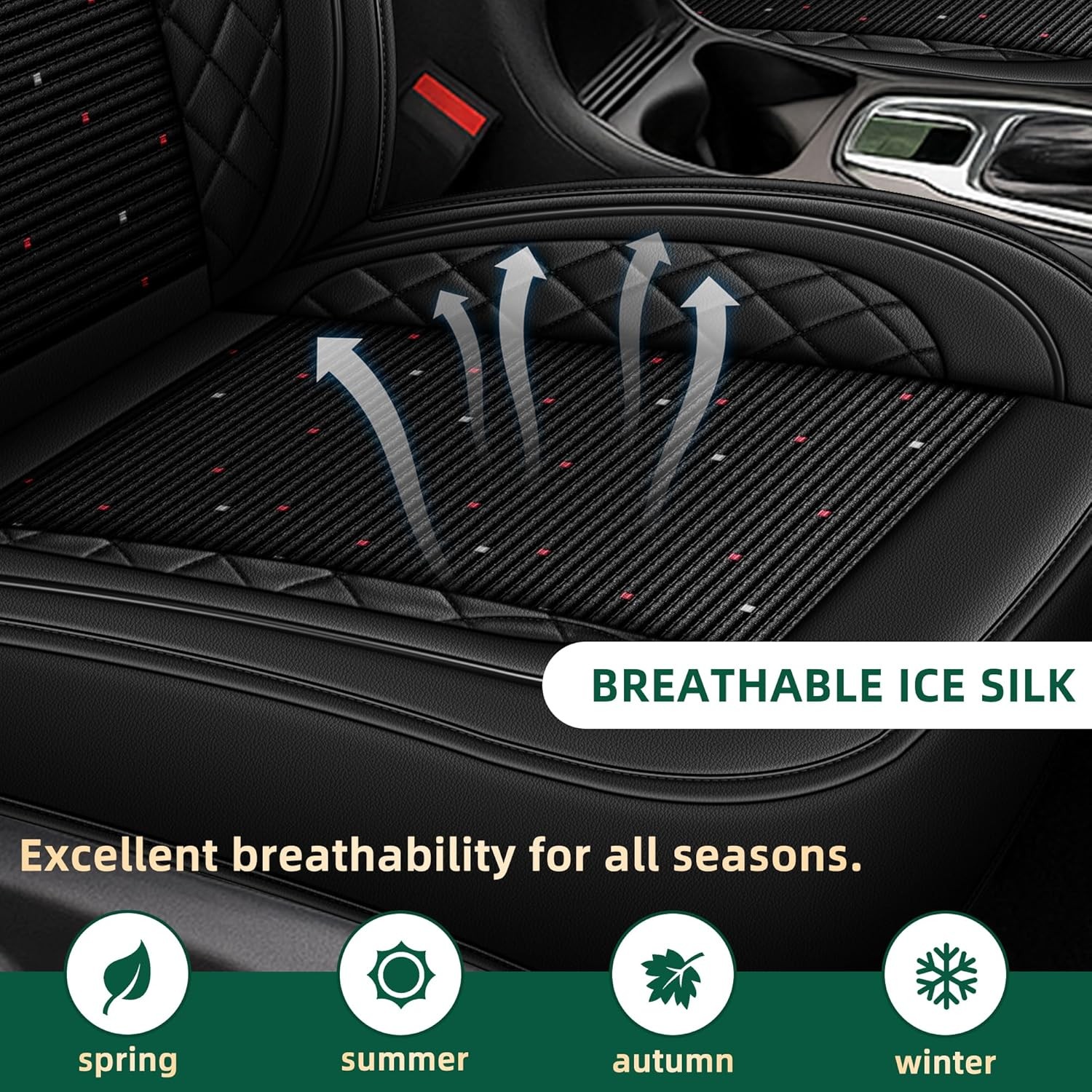 Seat Covers For Subaru Forester 2007-2026 Faux Leather Seat Cushions (2/5 Seats)