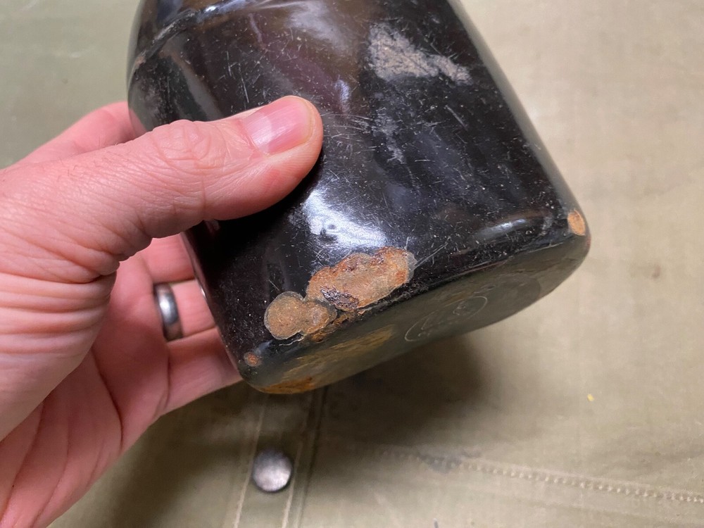 ORIGINAL WWII US ARMY M1942 ENAMEL CANTEEN-DATED 1942