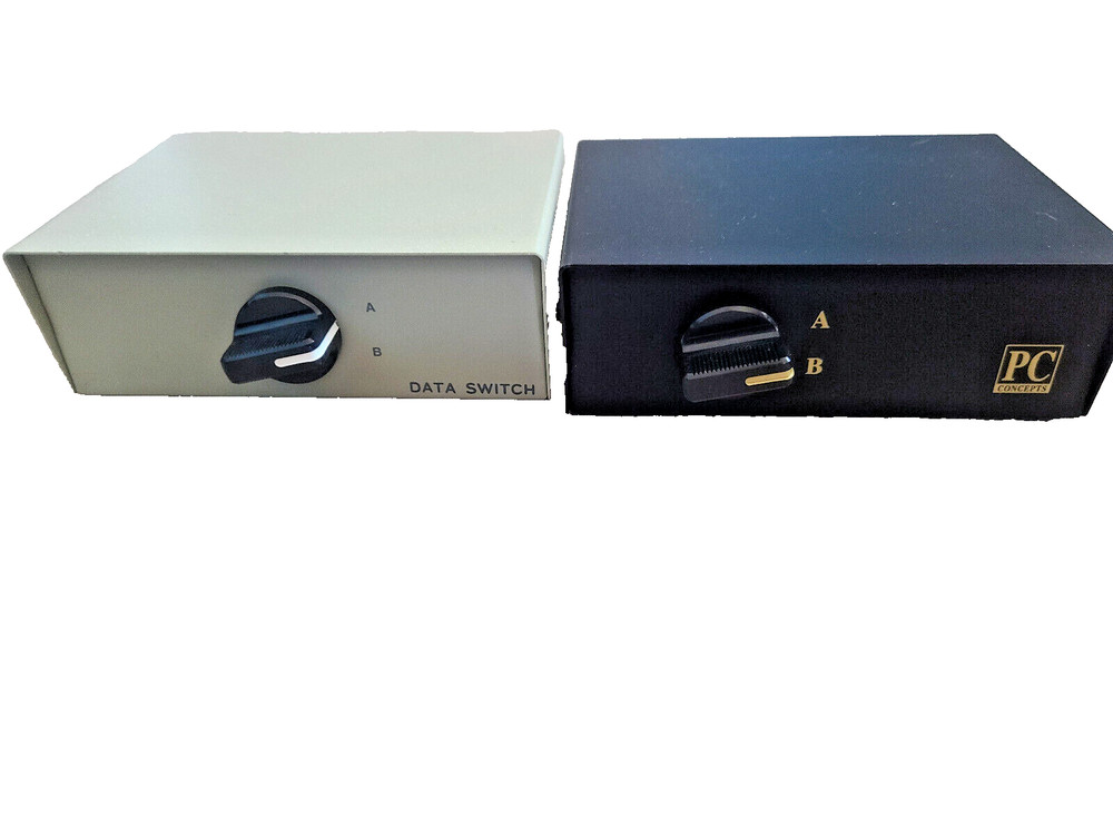 2 Port USB 2.0 Manual Sharing Switch BOX Printer Scanner 2:1 2A 1B