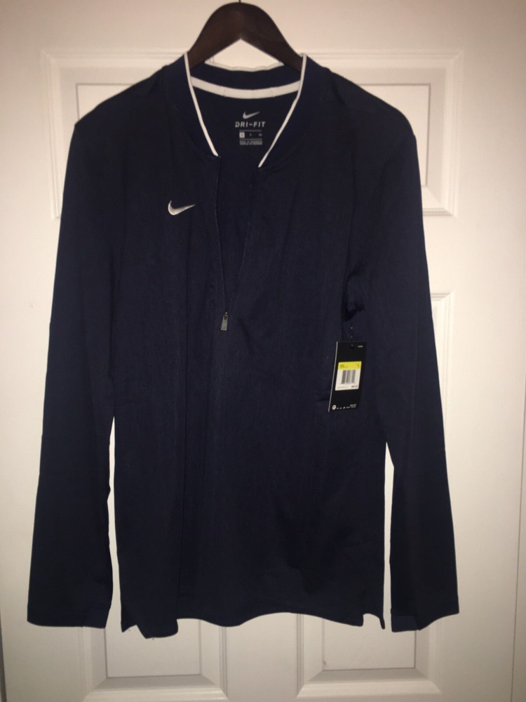 Nike Half Zip Jacket Small Blue Men 908359-419 FTBLL