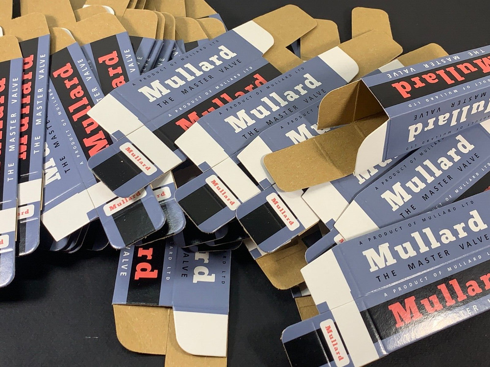 10 x Mullard BLANK CARTON BOX for Audio Tubes ECC83 ECC803S E188CC 12AX7