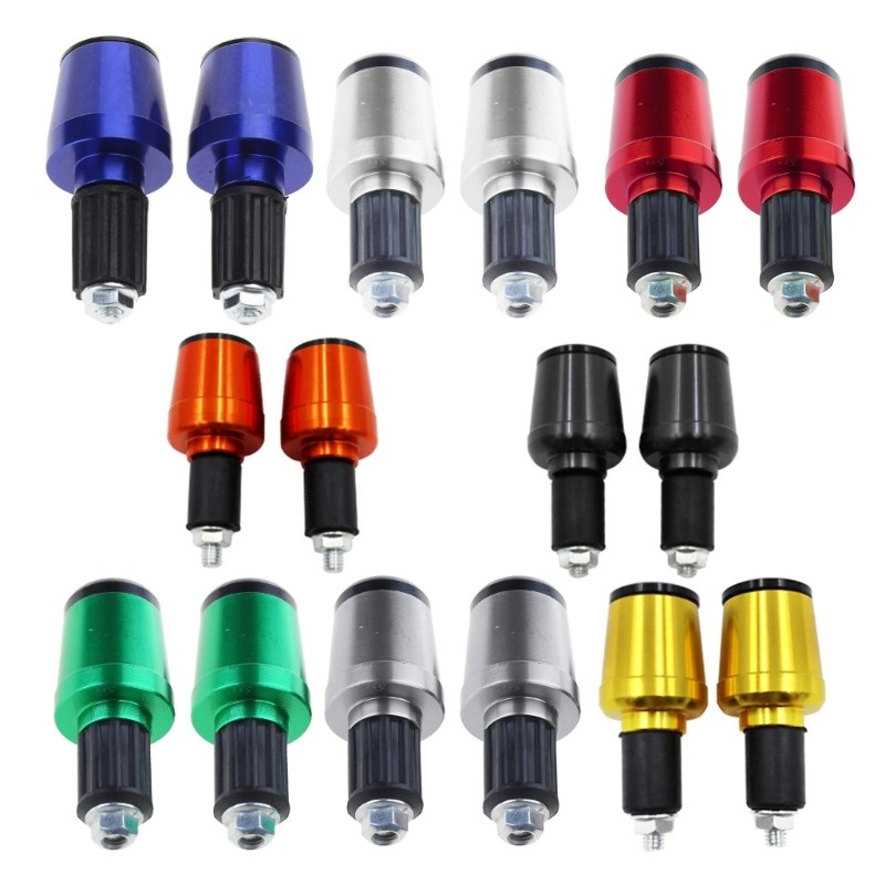 Universal Motorcycle Handlebar Grips Ends Handle Bar Ends Weights Plugs