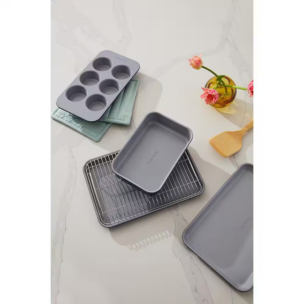 Mini 6 Piece Sage Bakeware Set with Storage