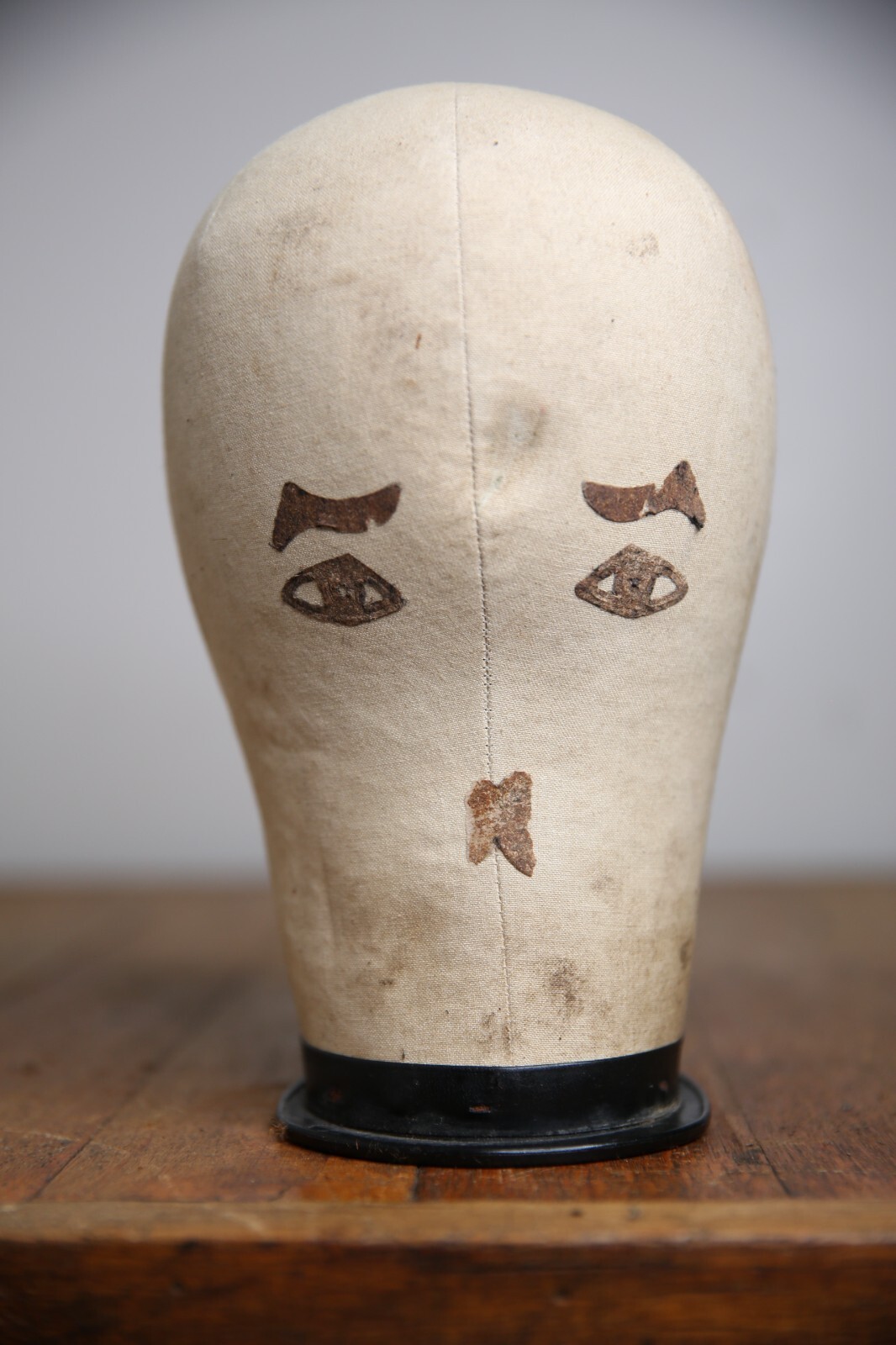 Vintage Mannequin Head Bust Store Counter Hat Display Stand antique