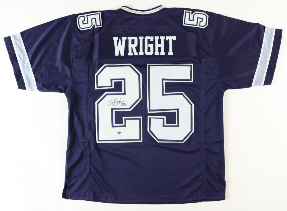 Nahshon Wright Signed Jersey (GameDay) Dallas Cowboys