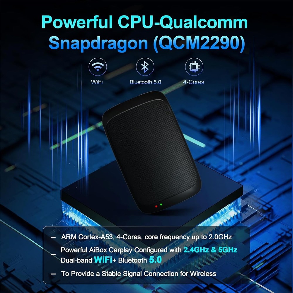 3 in 1 Wireless Carplay Adapter, AI Box/Android Auto Adapter for iPhone 9+