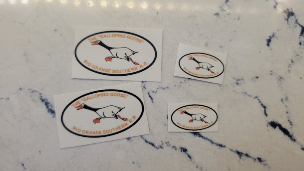 Galloping Goose O-gauge Decals