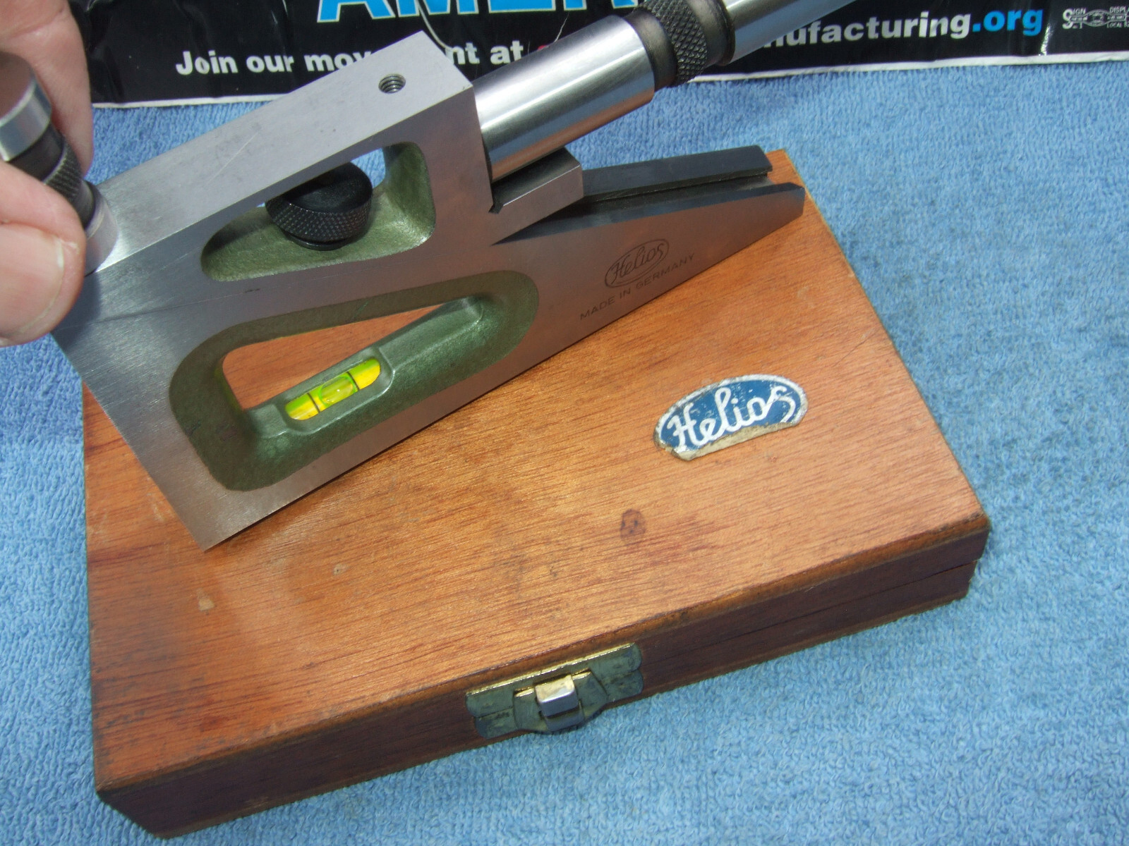 HELIOS GERMAN MADE PLANER GAGE W/CASE MACHINIST TOOLMAKER No.4 MANY MORE US HERE