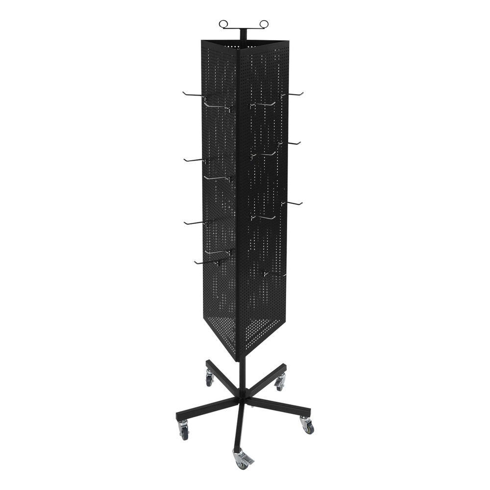 Metal Jewelry Display Stand Mobile Triangular Display Stand DIY Pegboard & Hook