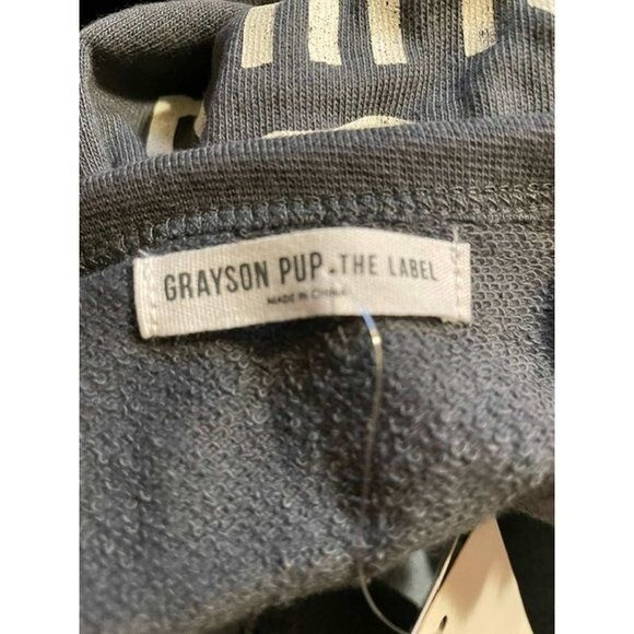 Favorite Child Raglan Dog Pullover - Gray MEDIUM
