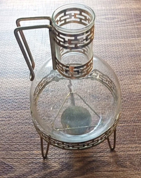 Glassware Beverage Server with Candle Warmer Stand - Carafe